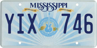MS license plate YIX746