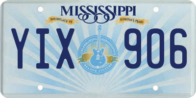 MS license plate YIX906