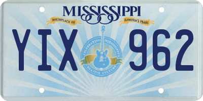 MS license plate YIX962