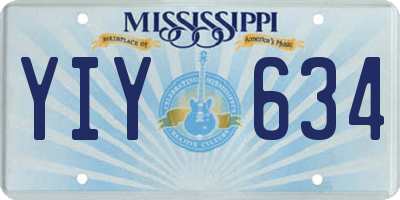 MS license plate YIY634