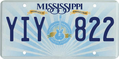 MS license plate YIY822