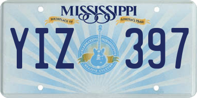 MS license plate YIZ397