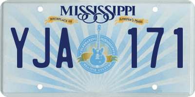 MS license plate YJA171