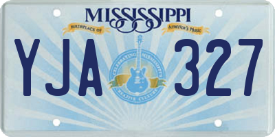 MS license plate YJA327