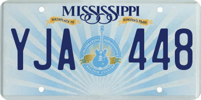 MS license plate YJA448
