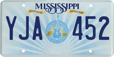MS license plate YJA452