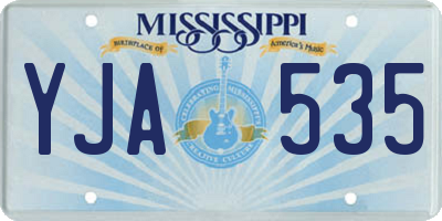 MS license plate YJA535
