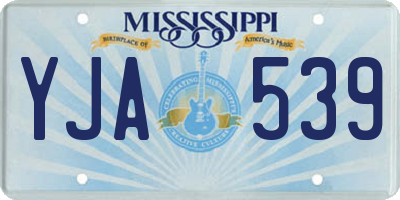 MS license plate YJA539