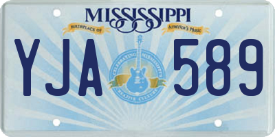 MS license plate YJA589