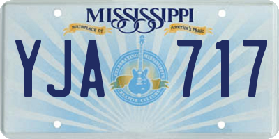 MS license plate YJA717