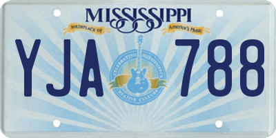 MS license plate YJA788