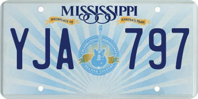MS license plate YJA797
