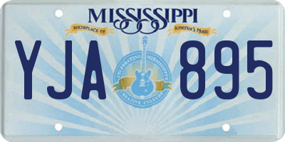 MS license plate YJA895