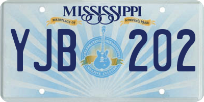 MS license plate YJB202