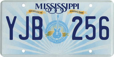 MS license plate YJB256