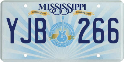 MS license plate YJB266
