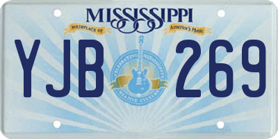 MS license plate YJB269