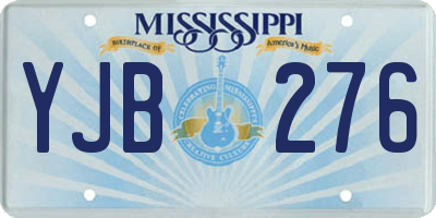 MS license plate YJB276
