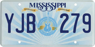 MS license plate YJB279