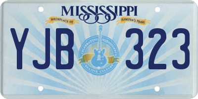 MS license plate YJB323