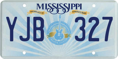 MS license plate YJB327