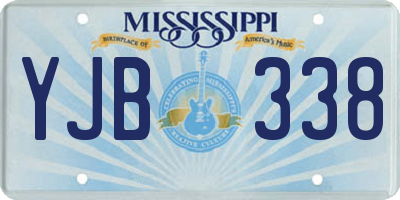 MS license plate YJB338