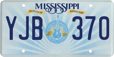 MS license plate YJB370