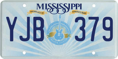 MS license plate YJB379