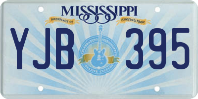 MS license plate YJB395