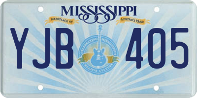 MS license plate YJB405