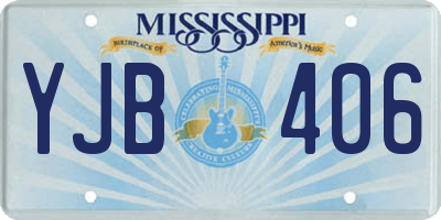 MS license plate YJB406