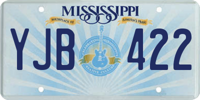 MS license plate YJB422