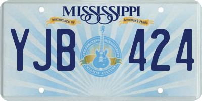 MS license plate YJB424