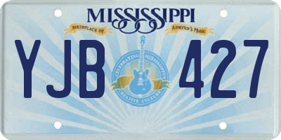 MS license plate YJB427