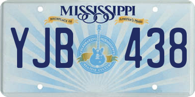 MS license plate YJB438