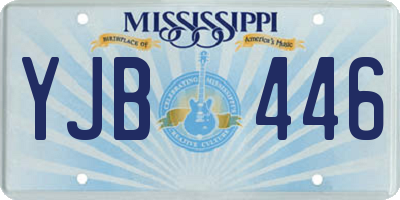 MS license plate YJB446