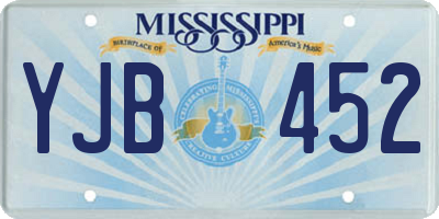 MS license plate YJB452