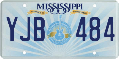 MS license plate YJB484