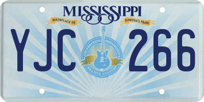 MS license plate YJC266