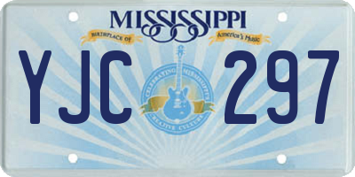 MS license plate YJC297