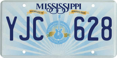 MS license plate YJC628