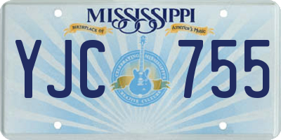 MS license plate YJC755