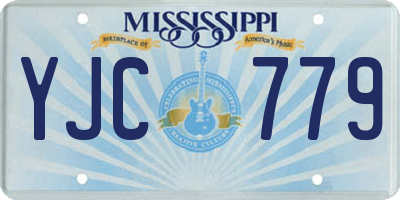 MS license plate YJC779