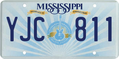 MS license plate YJC811