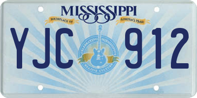 MS license plate YJC912