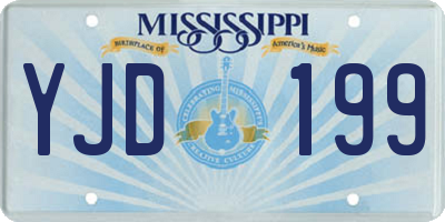 MS license plate YJD199