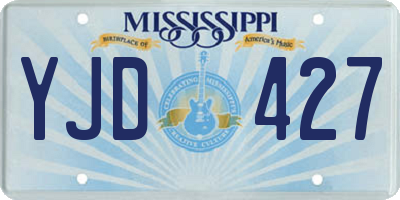 MS license plate YJD427