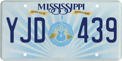 MS license plate YJD439