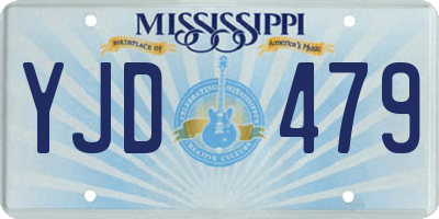 MS license plate YJD479