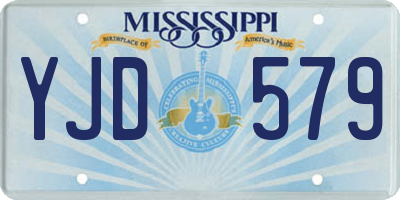 MS license plate YJD579
